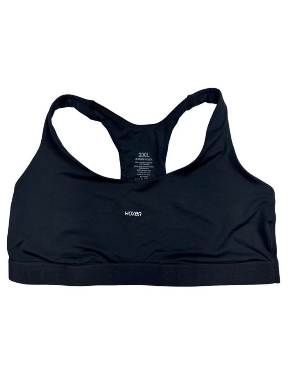 NEW Woxer Boss Flex Womens Sports Bra Activewear Top Black • Size 2XL • Lot of 4 - Picture 2 of 4